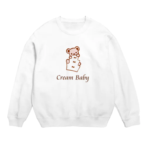 クリームベビー Crew Neck Sweatshirt