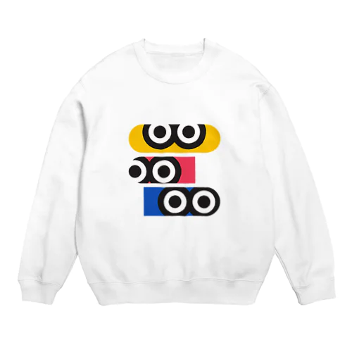 ギョロ目3 Crew Neck Sweatshirt