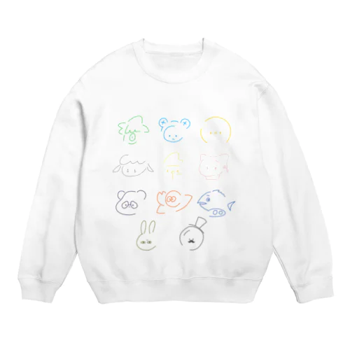 しんぷる大集合！（からふる） Crew Neck Sweatshirt