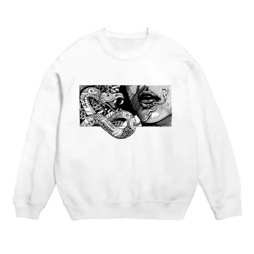 snake 大プリント Crew Neck Sweatshirt