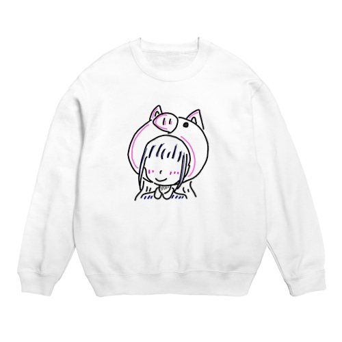 陰キャの推しメン服 Crew Neck Sweatshirt
