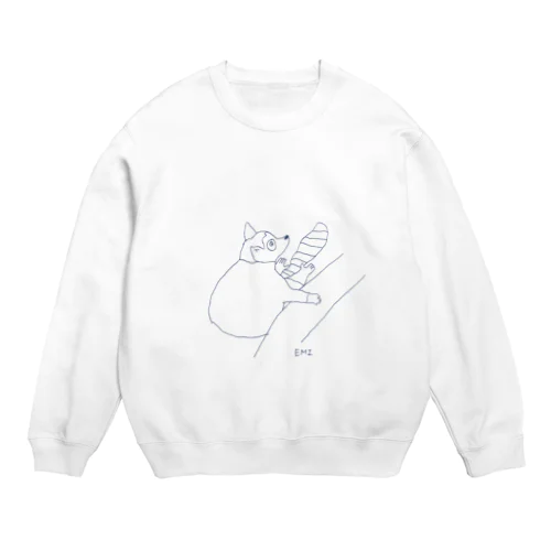 ワオキツネザル(手抜き) Crew Neck Sweatshirt