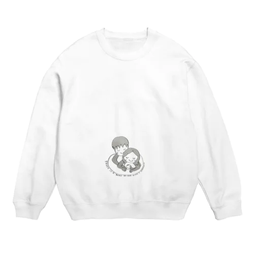 妻のお腹には赤ちゃんがいます☆ Crew Neck Sweatshirt