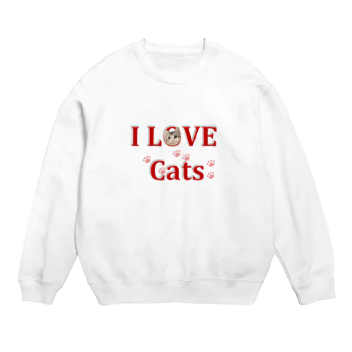 ILOVEcats Crew Neck Sweatshirt