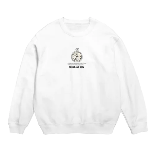 チクタク時計。 Crew Neck Sweatshirt