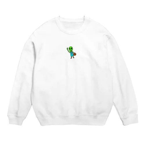 エイリアンの部活動（バスケ） Crew Neck Sweatshirt