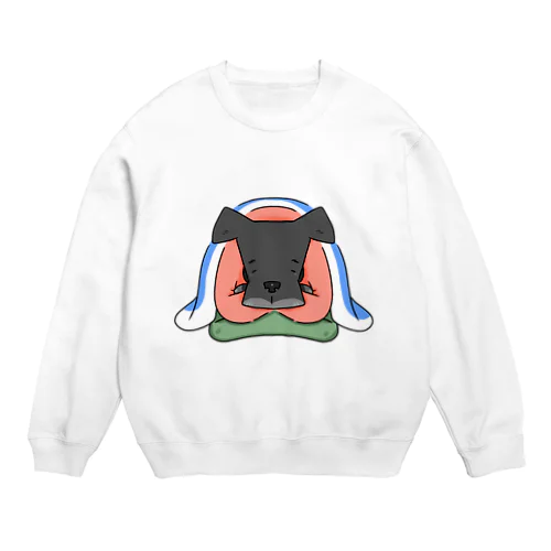 寝ていたい犬 Crew Neck Sweatshirt