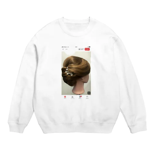 夜会ちゃん Crew Neck Sweatshirt