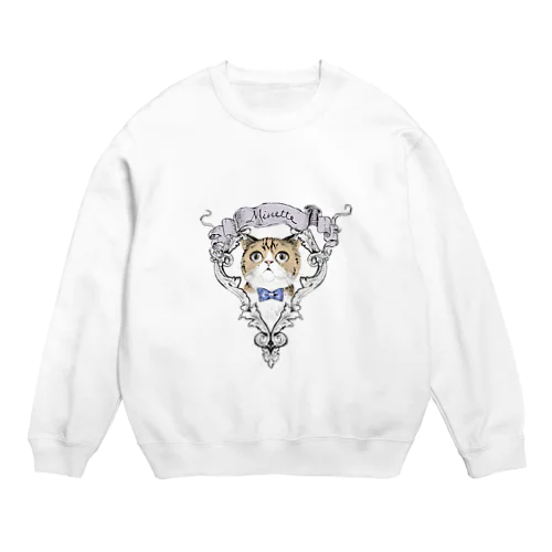 MINETTE_ エキゾチック（背景無し） Crew Neck Sweatshirt