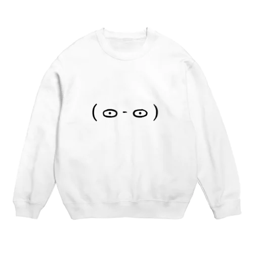 顔文字( ᯣ - ᯣ ) Crew Neck Sweatshirt