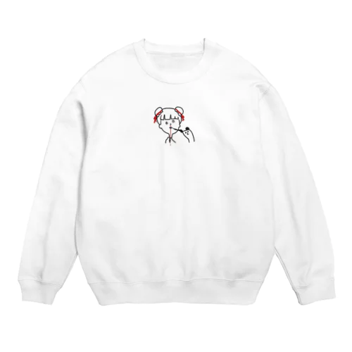 耳吸いすぎ血ャイニーズ Crew Neck Sweatshirt