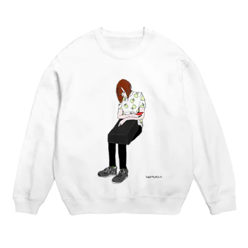 金曜8時の私鉄車内 Crew Neck Sweatshirt