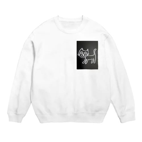 ハツラツねこ Crew Neck Sweatshirt