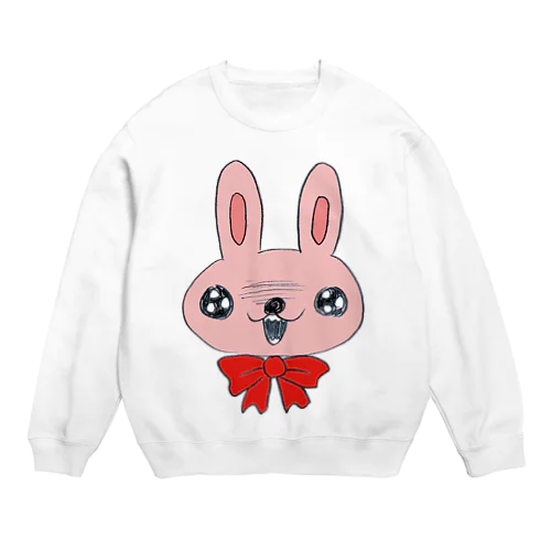 肉食うさちゃん Crew Neck Sweatshirt