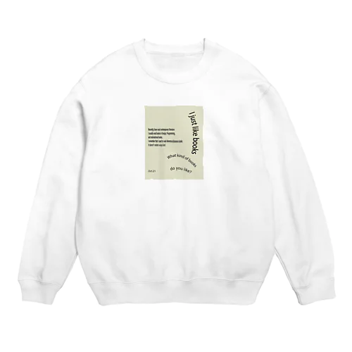 【2019.10.21】Riuyaの英語日記グッズ Crew Neck Sweatshirt