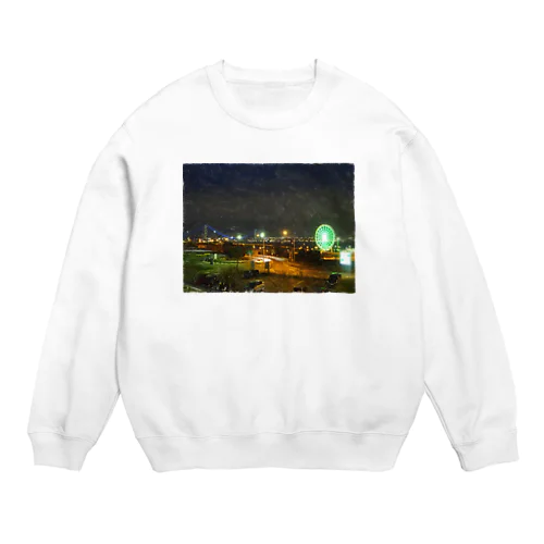 淡路からの景色 Crew Neck Sweatshirt