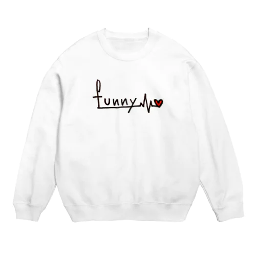 funny M'sロゴ Crew Neck Sweatshirt