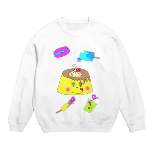 甘い物 Crew Neck Sweatshirt