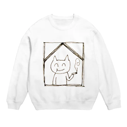 もふちゃん Crew Neck Sweatshirt