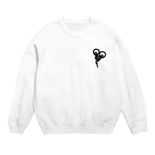 けむしくん Crew Neck Sweatshirt