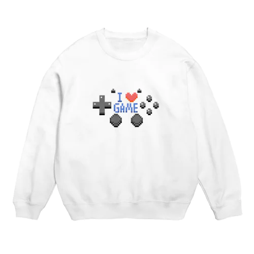 I LOVE GAME Crew Neck Sweatshirt