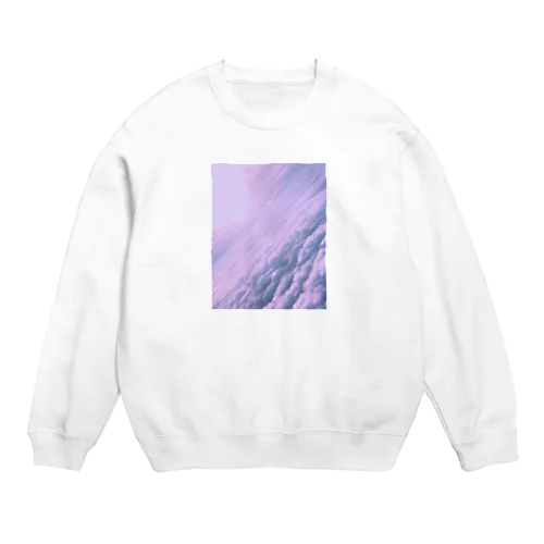 とてもつらい空 ピンク Crew Neck Sweatshirt