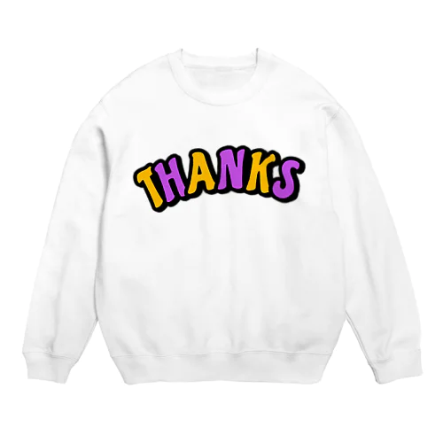 THANKS Crew Neck Sweatshirt