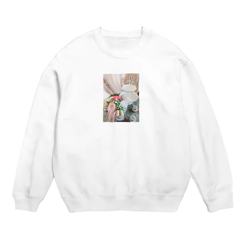 Romantic flower  Crew Neck Sweatshirt