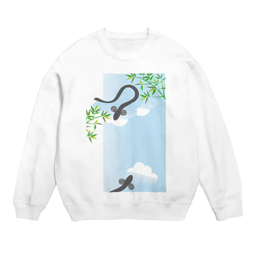 うなぎの和風イラスト Crew Neck Sweatshirt