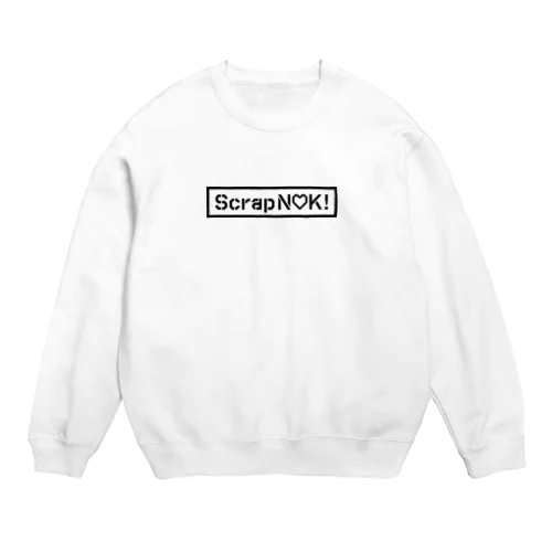 Scrap N♥K （ロゴ黒） Crew Neck Sweatshirt