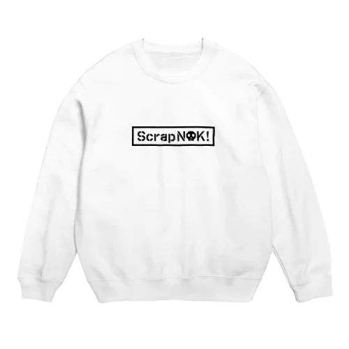 Scrap N○K （ロゴ黒） Crew Neck Sweatshirt