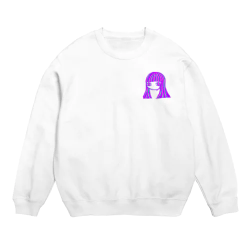 紫とピンクメトセラ　グッズ Crew Neck Sweatshirt