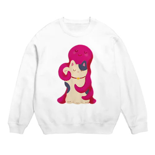 neko tako (まねき) ねこ たこ Crew Neck Sweatshirt