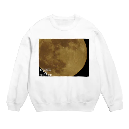 月の表面 Crew Neck Sweatshirt