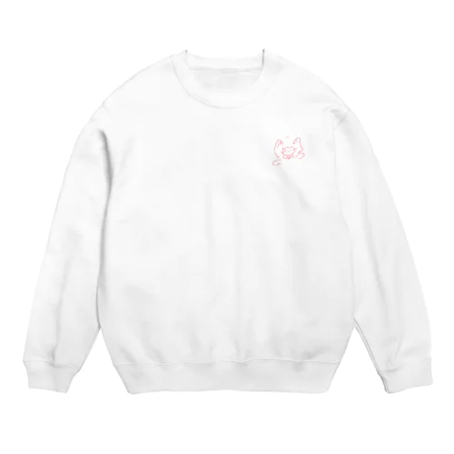 ぴんくちゃん。 Crew Neck Sweatshirt