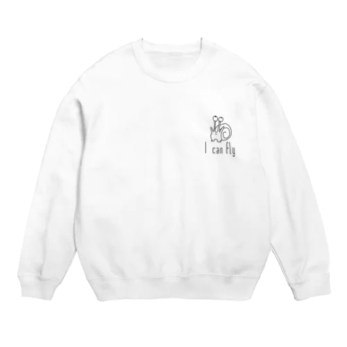 カタツムリちゃん Crew Neck Sweatshirt