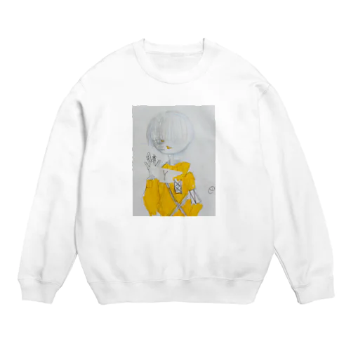 病みヘラくん Crew Neck Sweatshirt