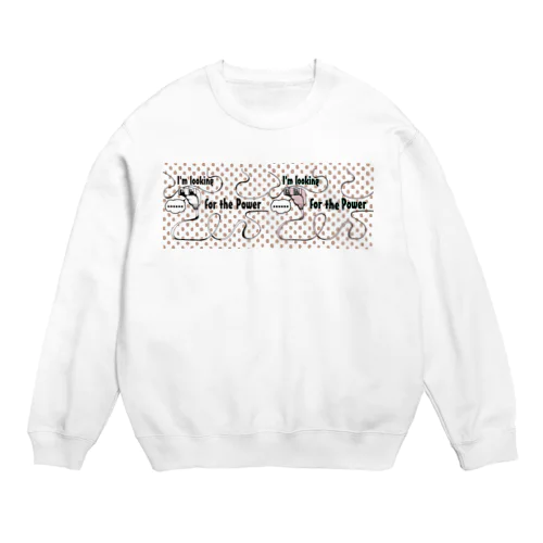 I'm looking for the Power ブラウン Crew Neck Sweatshirt