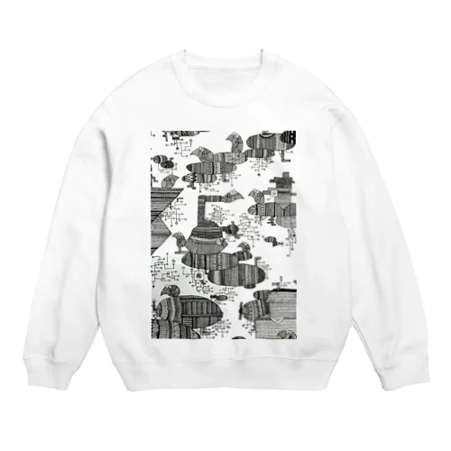 モジョ船に乗るよ Crew Neck Sweatshirt