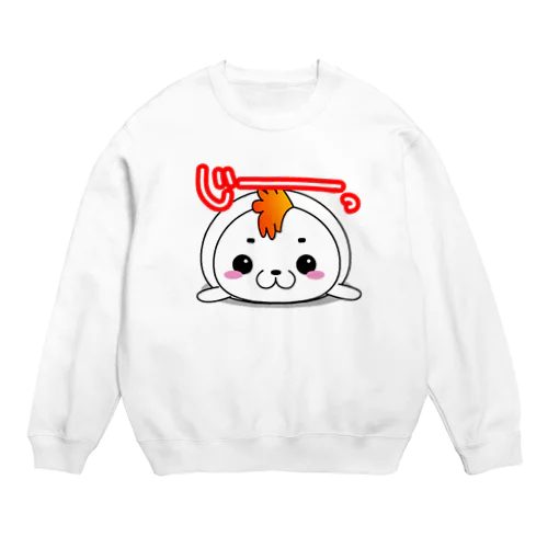 モヒカンアザラシ Crew Neck Sweatshirt