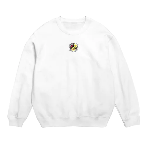 なかよしインコ【まめるりはことり】 Crew Neck Sweatshirt