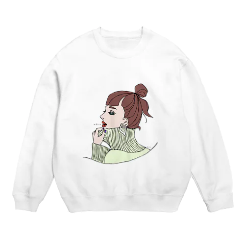 whiteちゃん Crew Neck Sweatshirt