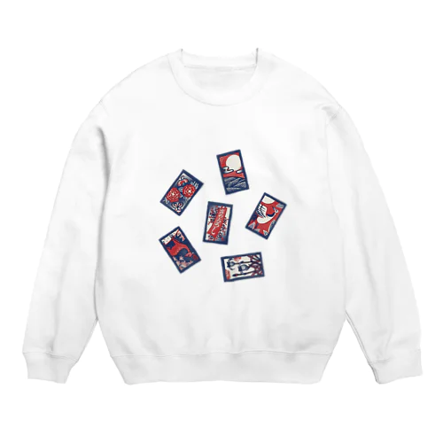 【日本レトロ#30】花札 Crew Neck Sweatshirt