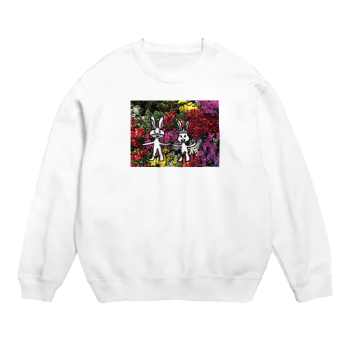 ウサ栗　秋のおデート Crew Neck Sweatshirt