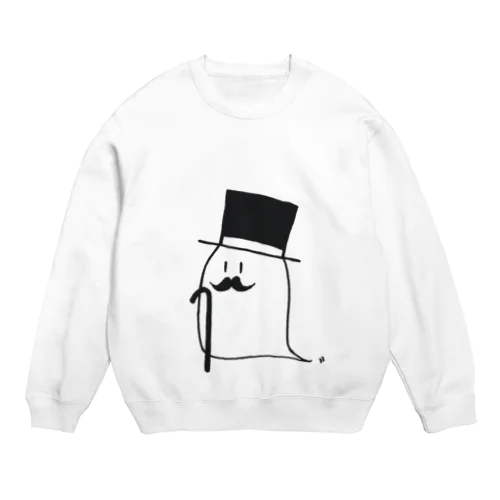 おひげ紳士 Crew Neck Sweatshirt