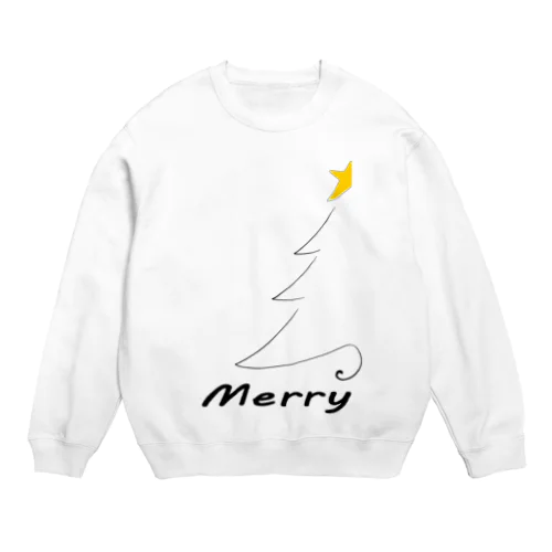 クリスマス・カップル【Merry】 Crew Neck Sweatshirt