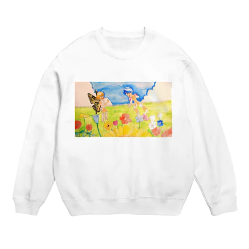 花畑の邂逅 Crew Neck Sweatshirt