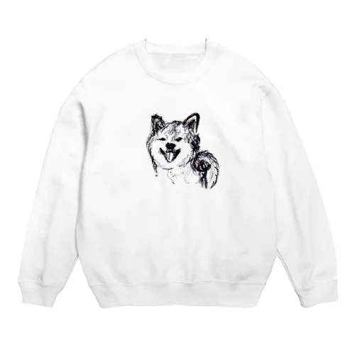 にっこり日本犬♡ Crew Neck Sweatshirt