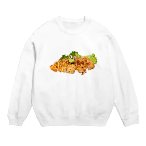 美味しいトンテキ Crew Neck Sweatshirt