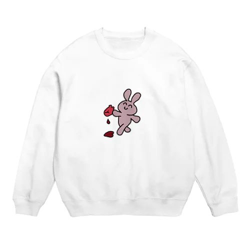 太陽神に心臓を捧げよう.透過ver Crew Neck Sweatshirt